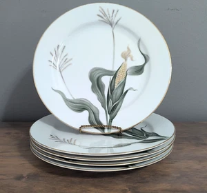 Noritake Nippon Toki Kaisha 10" Corn Dinner Plates (N831) set of 5 Rare 1949 - Picture 1 of 6