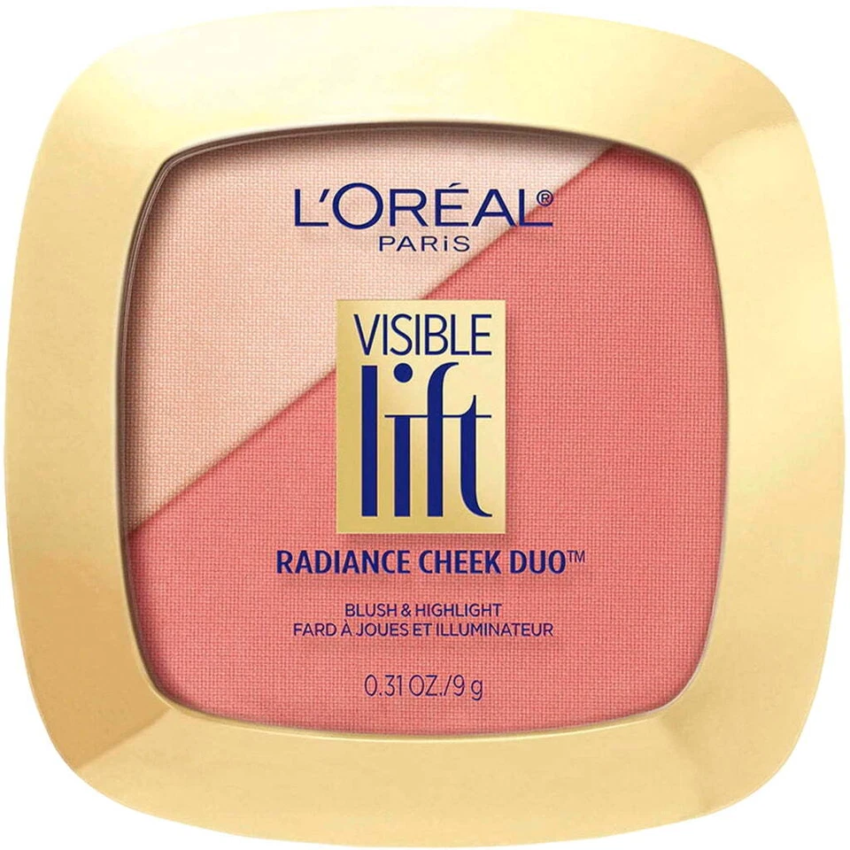 L'Oreal Radiance Cheek Duo Blush & Highlight, Pearly In Peach. New & Sealed! - Image 1 of 4