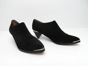 Joie Baler Black Suede Pointed Toe Western Kitten Hel Ankle Booties size 6.5 M - Picture 1 of 11