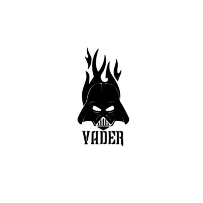 Star Wars Darth Vader Fire Decal Sticker for Macbook Air Laptop Car Window Wall  - Image 1 of 4