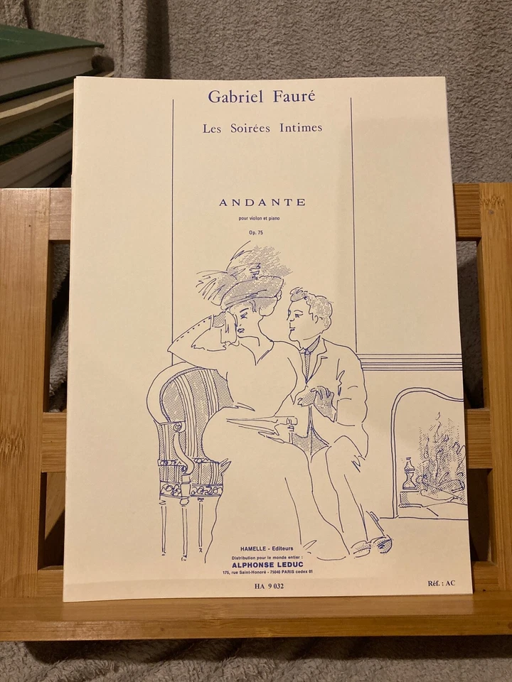 Gabriel Fauré Andante pour violon et piano opus 75 partition ed Hamelle / Leduc  - Photo 1/1