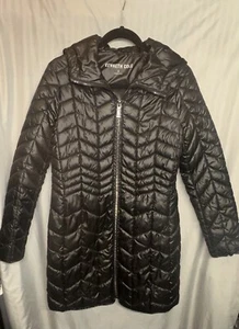 Cappotto Kenneth Cole New York Multi Trapuntino con Cappuccio Cire Piccolo - Foto 1 di 9