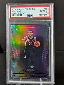 🔥 Tre Jones RC 1/1 Mirror PSA 10 💎 20-21 Panini Certified #162 RC Spurs 🔥 - Bild 1 von 3