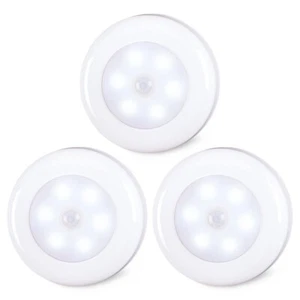 STAR-SPANGLED Motion Sensor Lights Indoor, Cordless Stick on LED Puck Lights AAA - Picture 1 of 5
