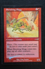 Magic The Gathering MTG SHRIEKING MOGG FOIL Nemesis LP Lightly Played