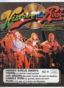 Histoire Du Rock 1975 No 9 Vintage Rock Music Magazine Crosby, Stills Nash Young - Picture 1 of 1