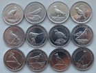 Set of 12 coins Turkey 1 Kurus 2020 ANATOLIAN birds Aluminium unc 