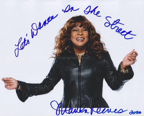 Martha Reeves HAND SIGNED 8x10 Photo Autograph Dancing In The Street Jimmy Mac D Cover