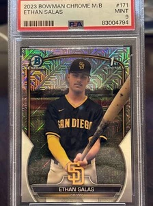 2023 Bowman Chrime Mega Ethan Salas 1st Bowman #171 Psa 9 MINT  - Picture 1 of 3