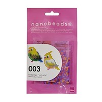 Kawada Nano Beads 003 BUDGERIGAR / COCKATIEL Perler Beads Kit NEW