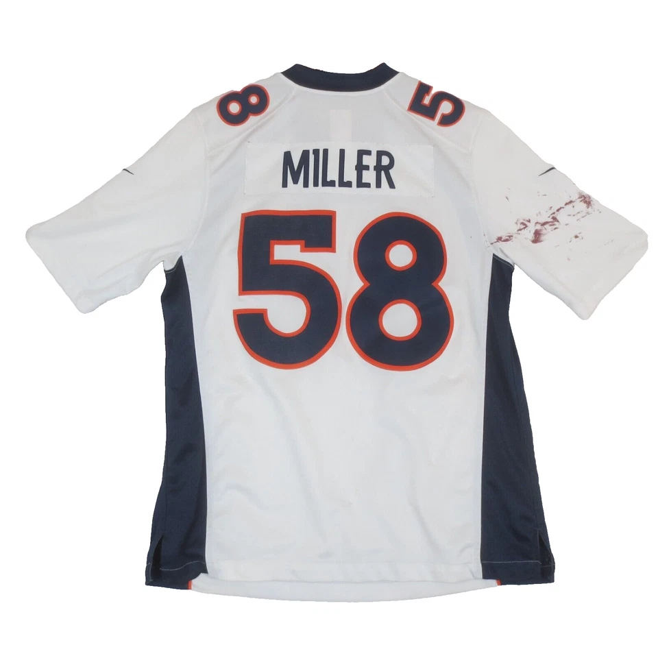 Camiseta deportiva Nike On Field de los Denver Broncos #58 para adulto grande cosida blanca Foto 1 de 4