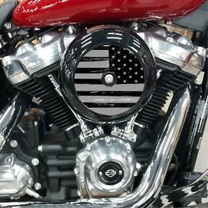 Inserto limpiador de aire Softail bandera americana negro y gris. 2018 - 2024+ M8 Softail - Imagen 1 de 5