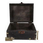 Antique Wooden Box Wooden Jewelry Box Decorative Padlock Treasure Chest
