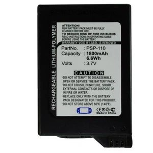 1800mAh PSP-110 Battery for Sony PSP Fat Portable Playstation PSP-1000 PSP-1001 - Picture 1 of 1