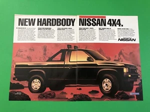 1986 NISSAN HARDBODY PICKUP TRUCK VINTAGE ORIGINAL PRINT AD ADVERTISEMENT - Picture 1 of 1
