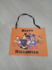 Disney Halloween Donald, Mickey, Minnie and Hanging Sign Decoration - Picture 1 of 1