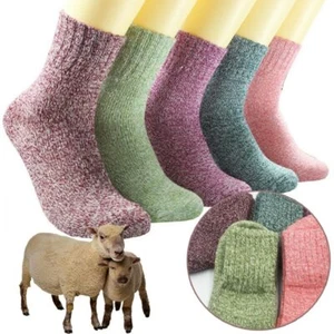 Wool Cashmere Thick Socks Sports Womens Ladies Soft Casual Warm Winter Xmas Gift - Picture 1 of 12