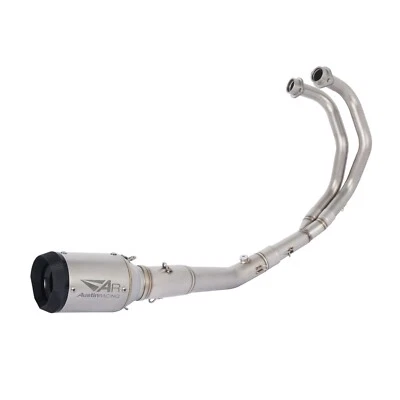 Silenciador de tubo de cabezal de escape de sistema completo apto para Yamaha YZF R3 2015-2024 MT03 Foto 1 de 4