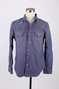 NWT Imogene and Willie Denim Western Shirt SZ Large Blue - Picture 1 of 10