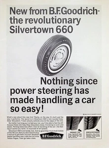 VINTAGE 1960s Print Ad ~ B.F. Goodrich Silvertown 660 Tire ~ Nothing since power - Picture 1 of 1