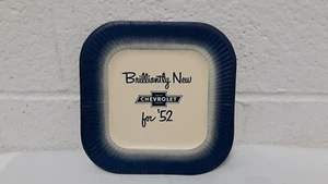 NOS 1952 Chevrolet Händler Werbe Pappteller "Brilliantly New for '52" - Bild 1 von 9