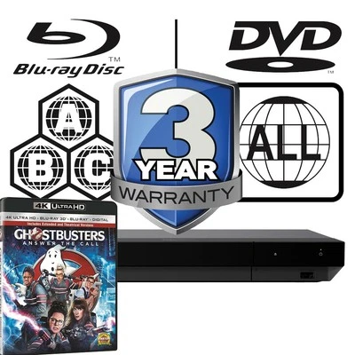 Sony Blu-ray Player UBP-X700K All Zone Code Free MultiRegion 4K & Ghostbusters - Bild 1 von 4