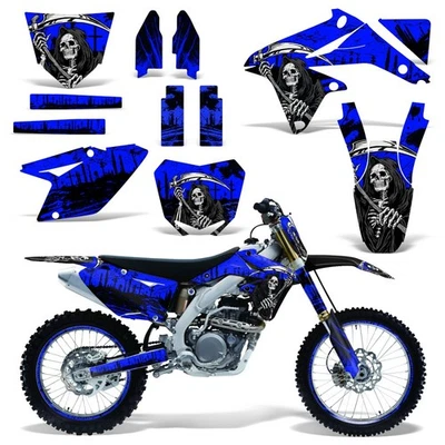 Graphic Stickers +#PLT/RIM Decals For Suzuki RMZ450 2008-2017 REAPER 2 U - Imagem 1 de 2