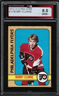 1972 73 OPC O-Pee-Chee #14 Bobby Clarke KSA 8.5 NMM+ HOF - Image 1 of 4