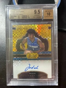 Jonathan Isaac 2017-18 Panini Select Gold PRIZM AUTO RC /10 BGS 9.5 AH - Bild 1 von 2