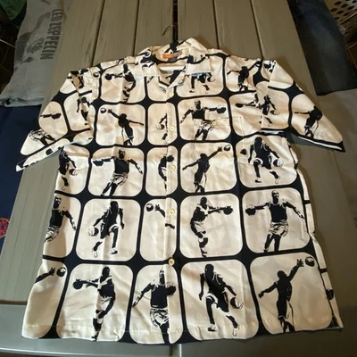 Camisa de Colección Michael Jordan AOP Estampado Completo Abotonada XL 90s / Y2K Foto 1 de 4