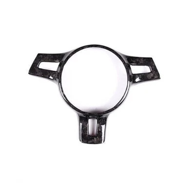 Cubierta de volante de fibra de carbono forjada real apta para Porsche 911 2010-2015 Foto 1 de 4