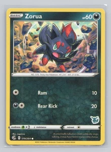 Zorua 170/264 Evolving Skies Basic Darkness 2021 Common NH Sword Shield Pokemon - Picture 1 of 2