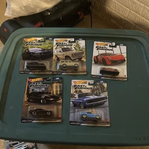 NEW 2022 Hot Wheels Premium Fast & Furious (Complete 5 Car Set) 1:64 Collectible - Picture 1 of 7