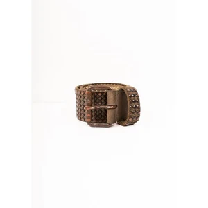 HTC Metal Heavy Men Leather Belt Size L - Picture 1 of 7