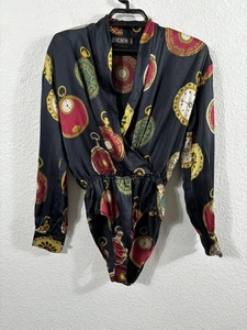 Vintage Escada by Margaretha Ley Body Damen 36 schwarz Seide Taschenuhr 80er - Bild 1 von 18