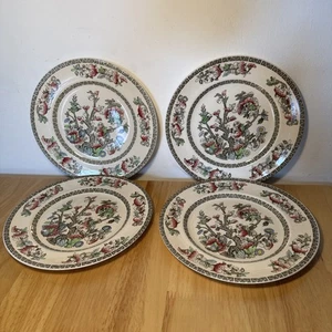 4x Four Johnson Brothers Indian Tree Ironstone Plates 22.5cm Diameter GC - Picture 1 of 7