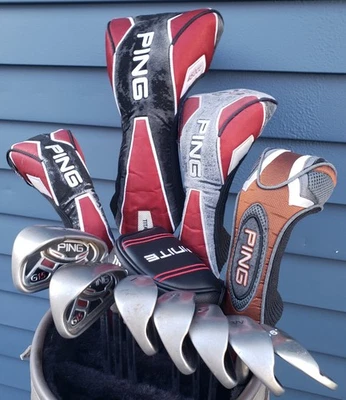 Mens RH Ping G15 Golf 12 Club Set Reg Flex: Clubs ONLY ~ VGC  - Image 1 of 4