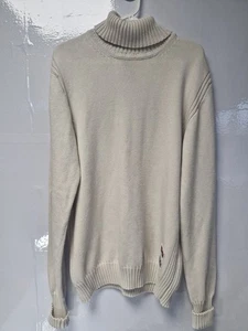 Belstaff 100 % Baumwolle Engineered Rollkragen Ecru Pullover Gr. XL Neu mit Etikett Ineos Team UK - Bild 1 von 12