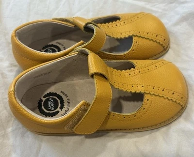 Zapatos Mary Jane Livi & Luca color mantequilla cuero punta ancha talla 13 Foto 1 de 4