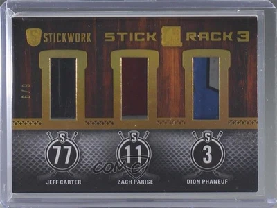 2015 Leaf ITG Stickwork Stick Rack 3 Gold /9 Jeff Carter Zach Parise #SR3-05 - Image 1 of 2