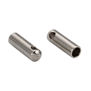 Extremos de cable de acero inoxidable/tapa de extremo agujero de 1,2 mm 7x2 mm resistente al deslustre agujero de 1 mm - Imagen 1 de 3