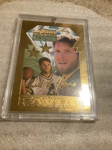 1996 Score Board Brett Favre 23kt Gold Foil #4037/10000 Green Bay Packers - Picture 1 of 2