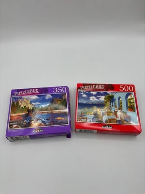 2 Puzzlebug 500/350 Pieces Jigsaw Puzzle 18.25x11 Yosemite Park/Blue Restaurant - Image 1 of 4