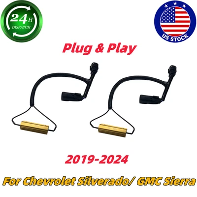 P-N-P For Silverado Sierra 2019-24 LED Tail Light Conversion Pigtail Harness 2PC - Image 1 of 4