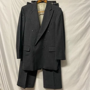 Traje Harold's John Cupp tejido de canasta doble pecho vintage EE. UU. 2 piezas 40R - Imagen 1 de 16
