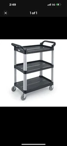 Vollrath 97006 33 Zoll x 16 13/16 Zoll 3 Ebenen schwarz Allzweckwagen - Bild 1 von 7
