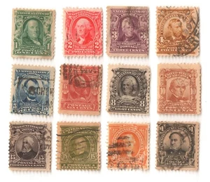 US 1902-1903 Sc# 300-311 Short Set Washington Issues Used CV$179 - Picture 1 of 1