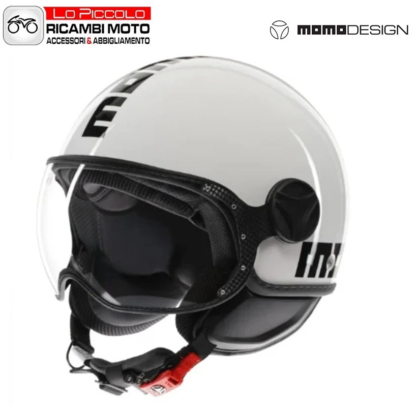 CASCO MOMODESIGN CLASSIC NERO OPACO/BIANCO TAGLIA XS E2206