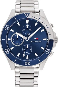 Tommy Hilfiger 1791917 Larson Blue Analog Quartz Stainless Steel Men Watch $185 - Picture 1 of 4