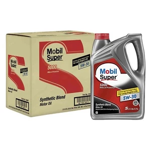 Mobil 1 124407 Super Synthetic Blend Motor Oil, 5W-30, 15 Quarts - Picture 1 of 1